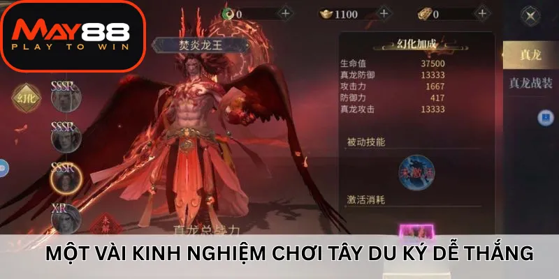 Một vài kinh nghiệm chơi Tây Du Ký dễ thắng
